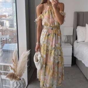 Zara floral dress medium